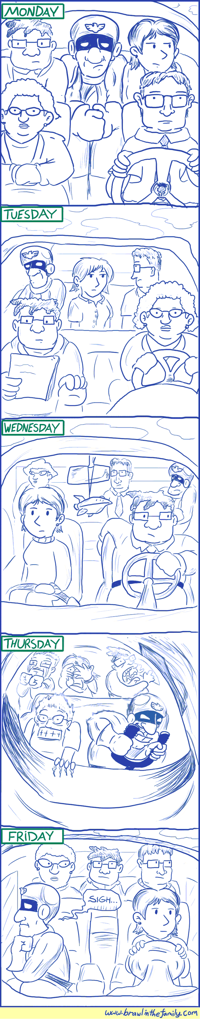 Captain Falcon Carpools to Work