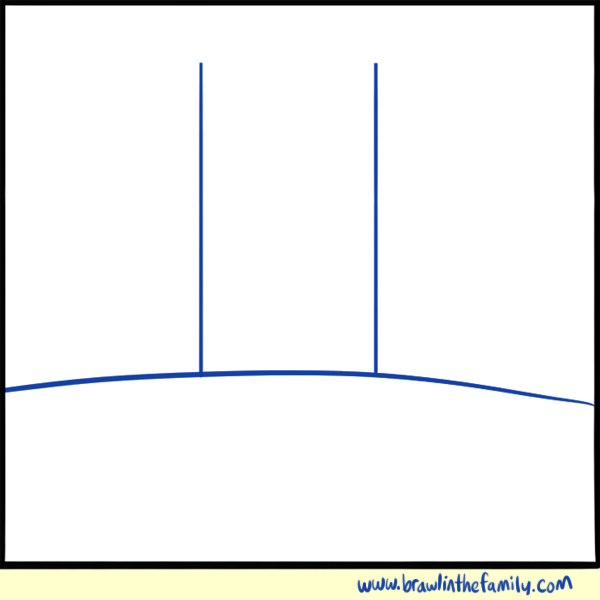 A third line appears on the horizon as Prince Fluff approaches the duo.