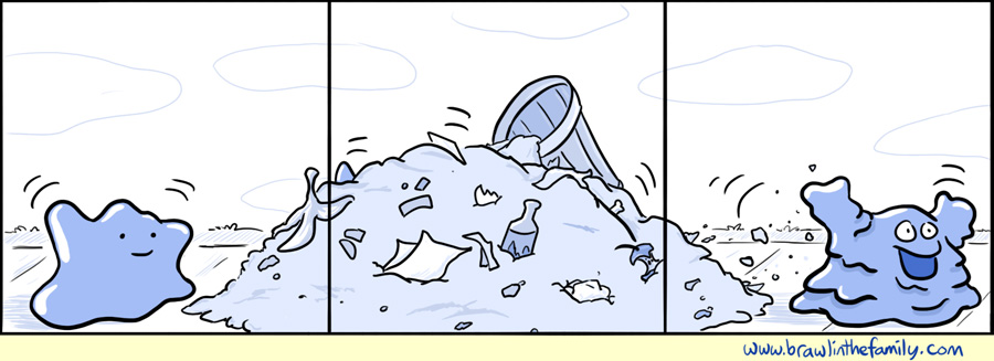 Go through there a few more times and you'll eventually be a Muk.