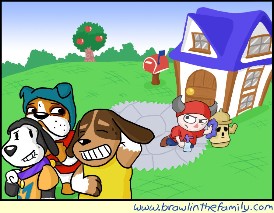 The dogs later caused another ruckus by digging up all the local fossils.