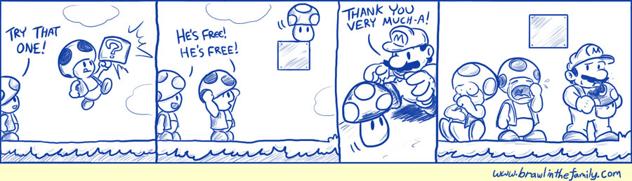 The Piranha Plants were none too happy with Mario's ingestion of Fire Flowers either