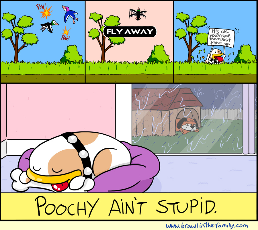 ''Hey, look everybody!  It's that dog that laughs at everyone!  Let's laugh at him!''