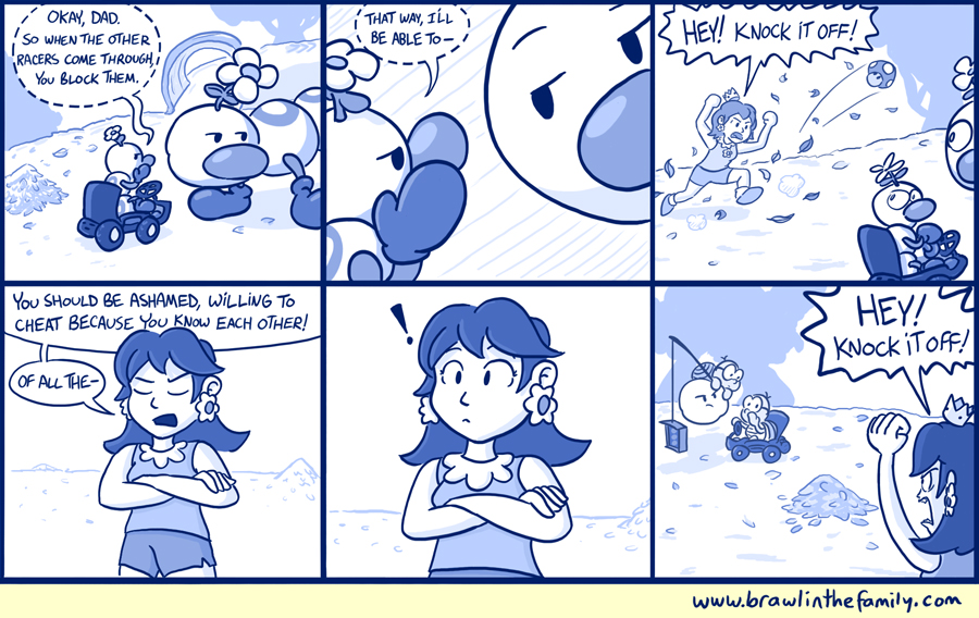 ''...Now then, if you want me to keep quiet, don't block me on the track either.''