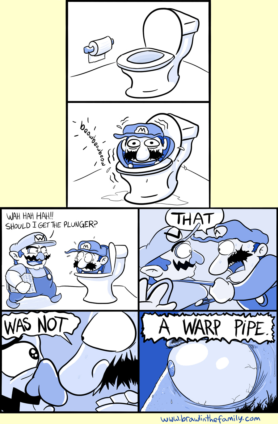 Well Mario, at least you didn't go into that pipe five minutes later...