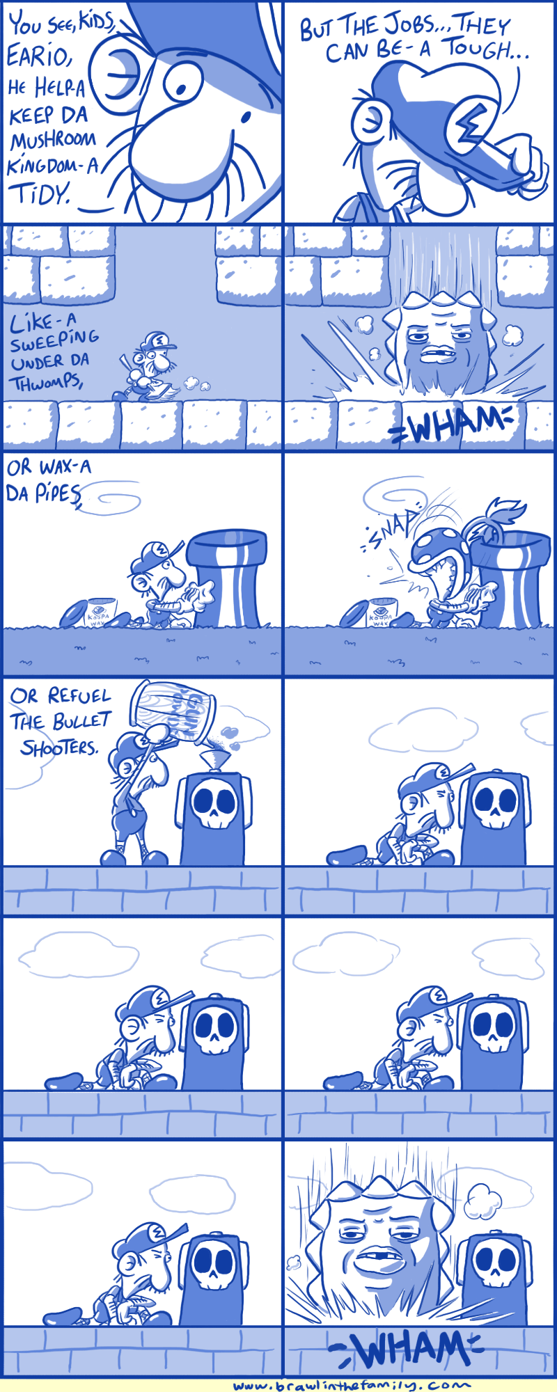 Other services available include oiling those springboard things, waxing Chain Chomps, and using invisible paint on certain blocks.