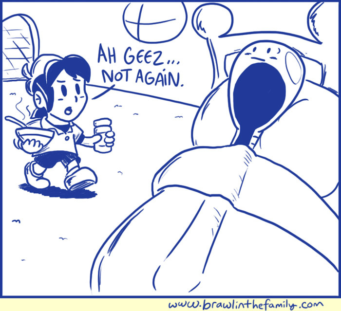 In his case, would soup and medicine REALLY help...?