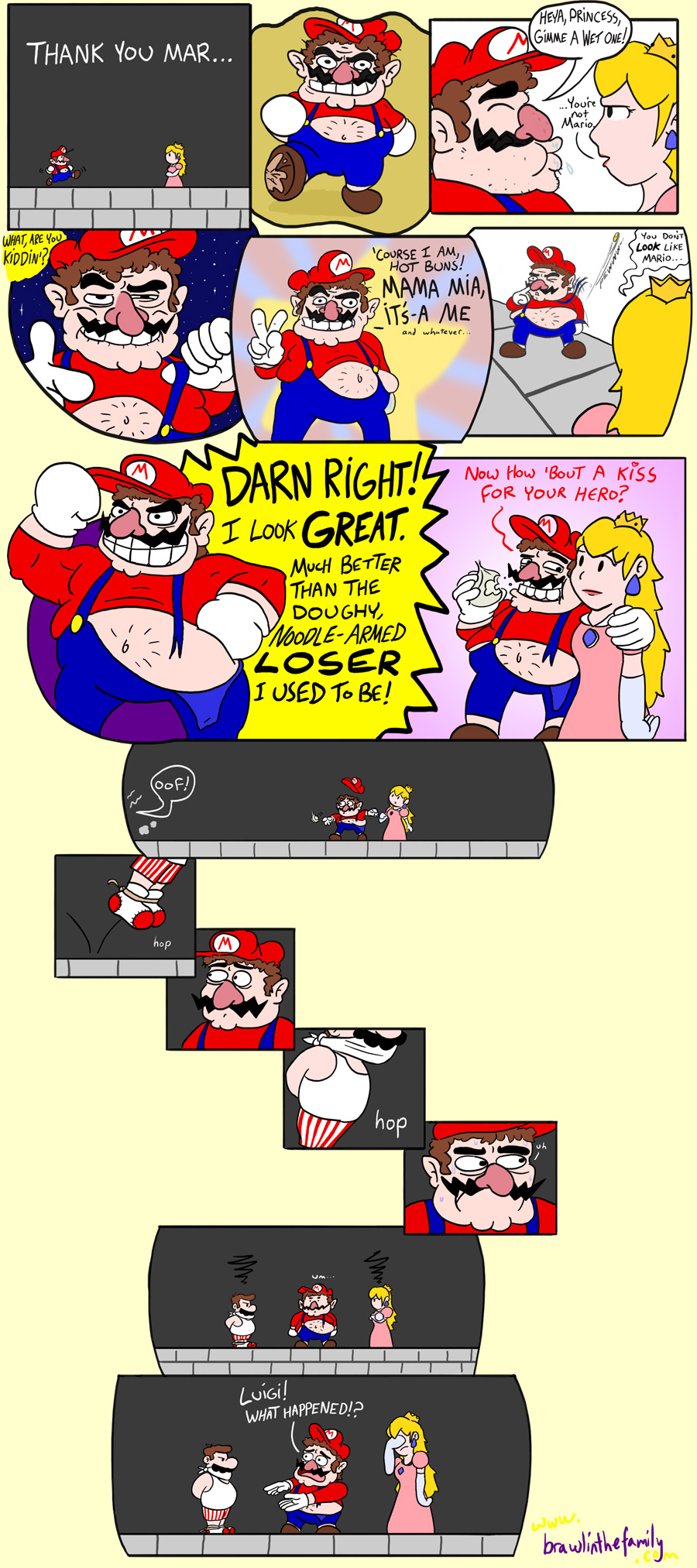 "Um...Bowser?  Can you just go ahead and kidnap me again, please?"