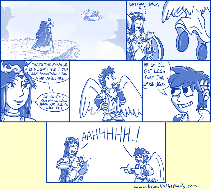 'Also, you can only shoot arrows at a rate of five per second.' 'Ah, so it's now a little SLOWER than...'