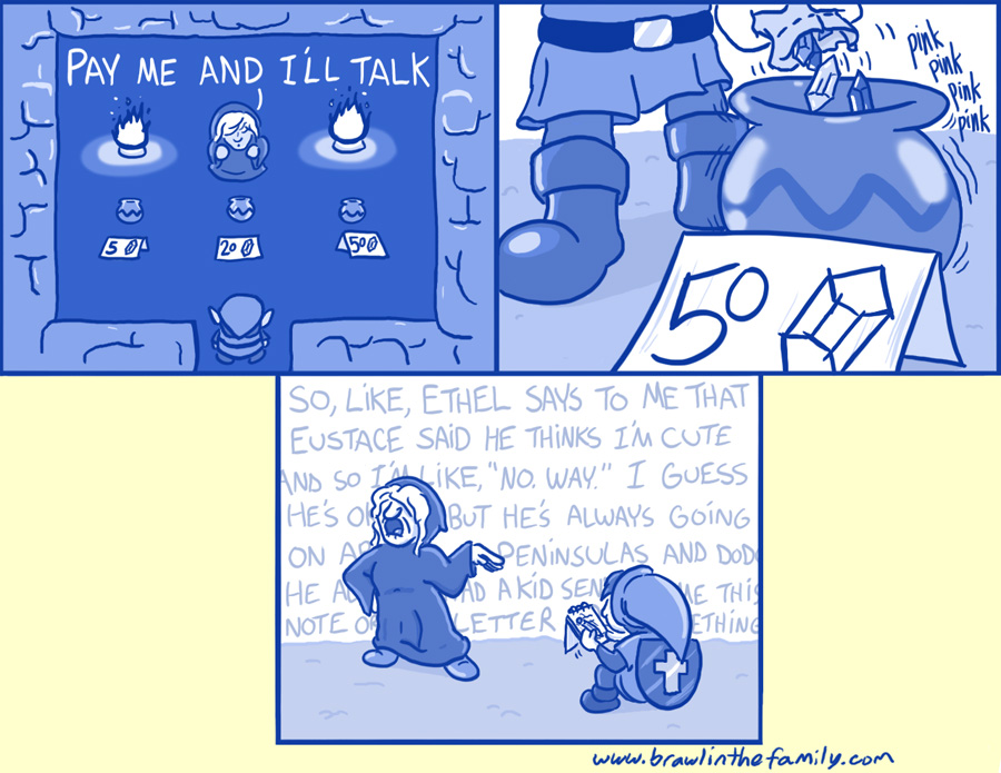 Alt. punchline: ''So I hear Moblins like to play with dolls...''