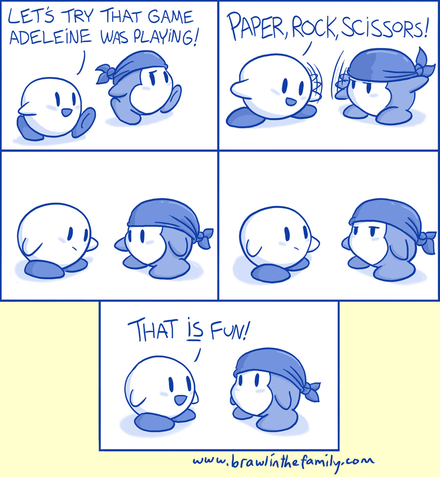 ''Let's try thumb-wrestling next!''