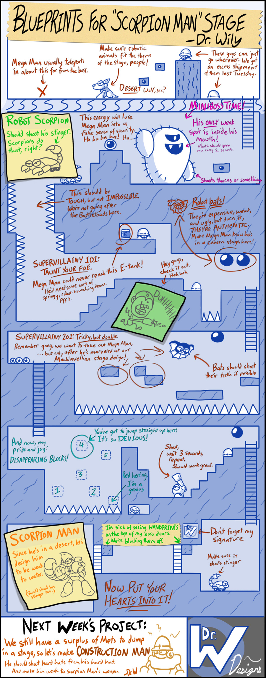 Dr. Wily’s Blueprints