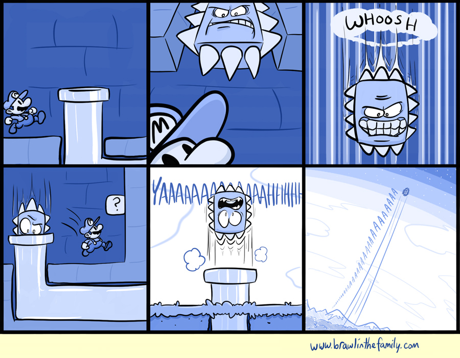 And that's how Thwomps end up on planetoids.