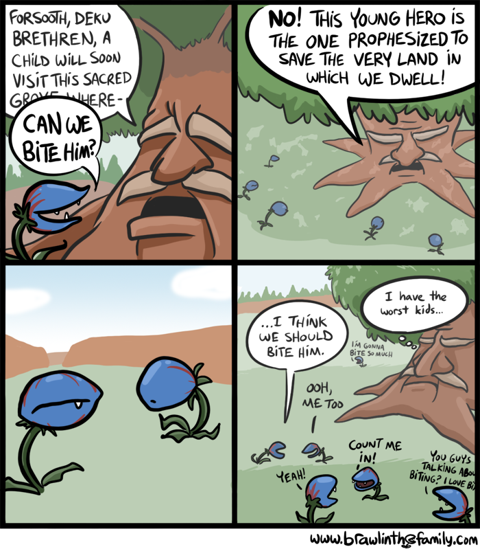 Alternate way-too-corny final line: ''These kids are Deku NUTS.'' Way too corny for the comic proper, that is, but just corny enough for the mouseover text.